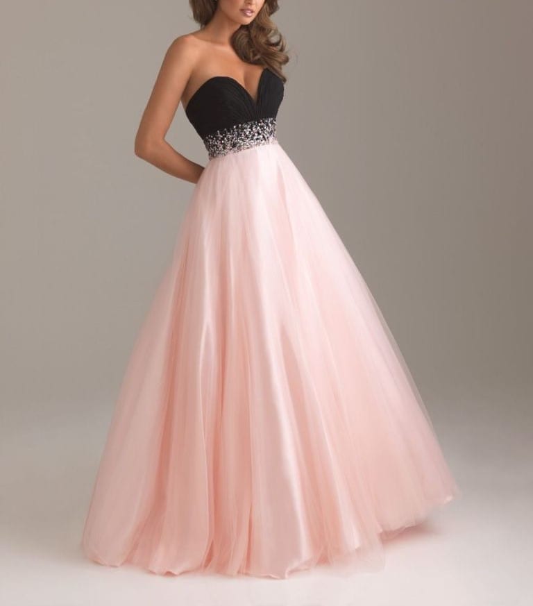 Sweetheart Beading Crystal Floor Lenght Tulle Evening Dress