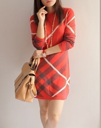 Wool pullover dress in Dresses