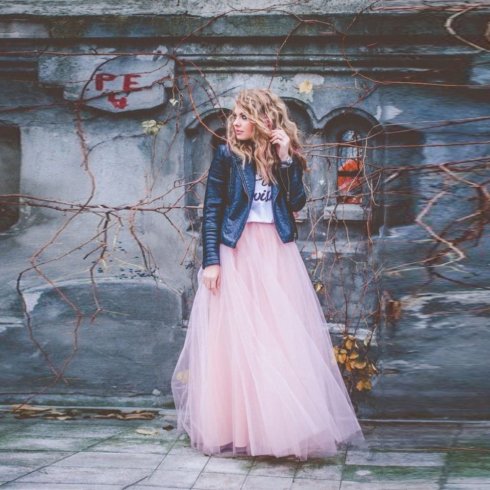 Floor Length Layered Tulle Long Skirt | Uniqistic.com