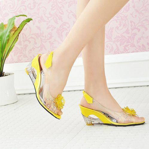 Transparent Women High-heeled Sandals
