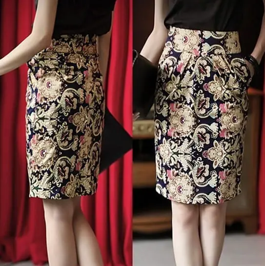 Vintage Patterns Floral Skirt