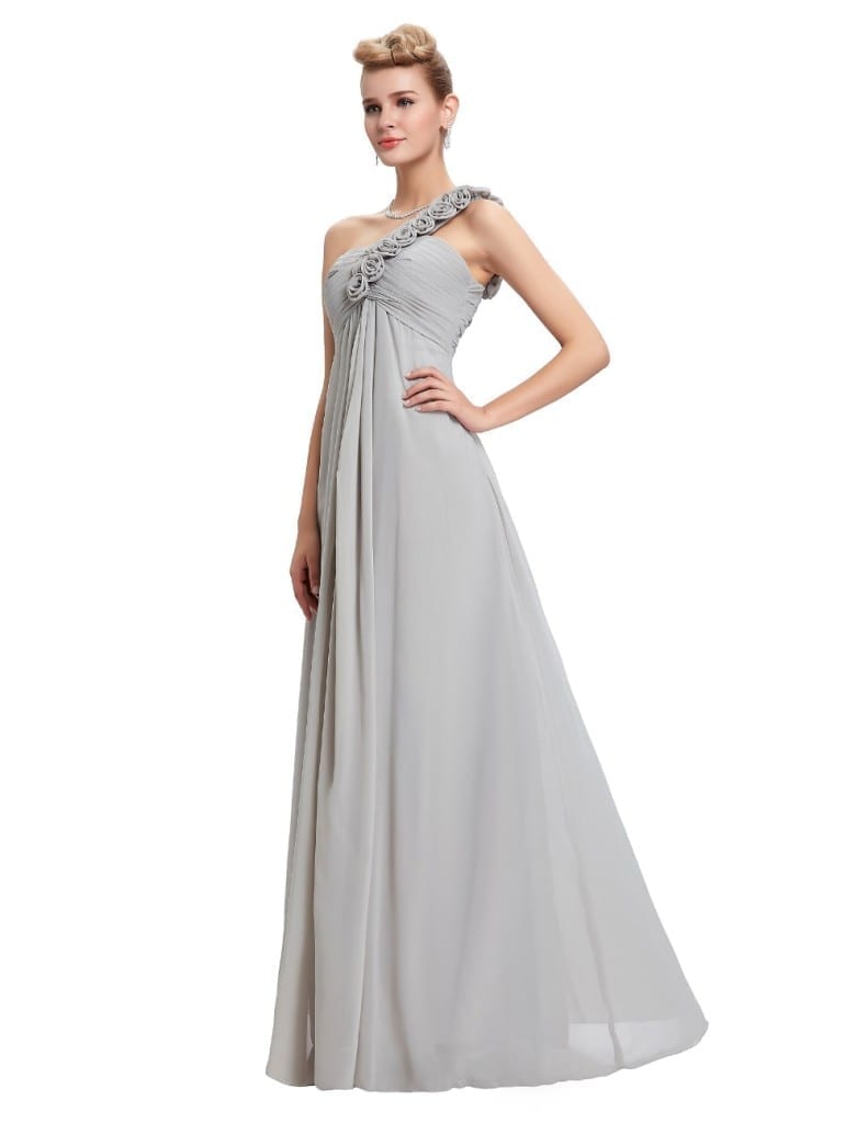 Floor Length Chiffon Elegant Bridesmaid Dress | Uniqistic.com
