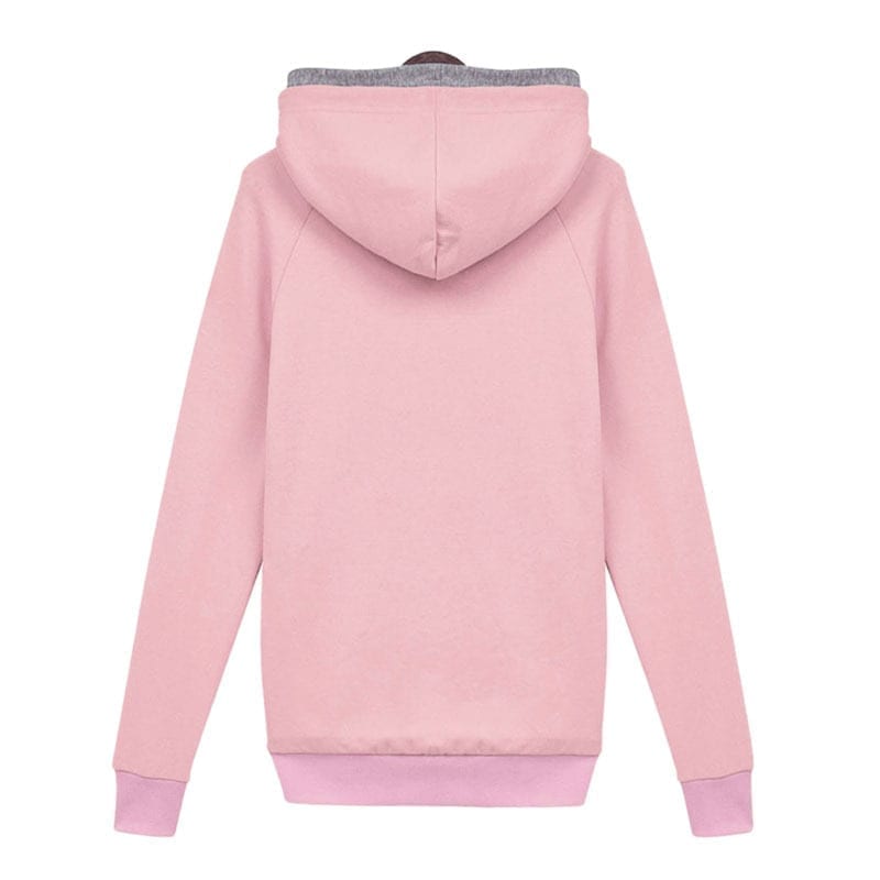 Casual Double Hoodies Long Sleeve Female Pullover