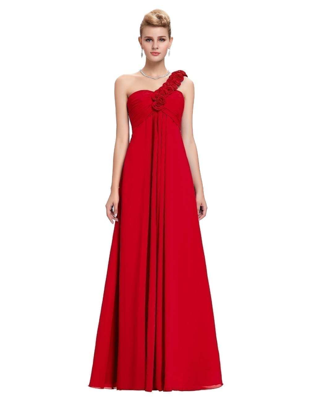Floor Length Chiffon Elegant Bridesmaid Dress | Uniqistic.com
