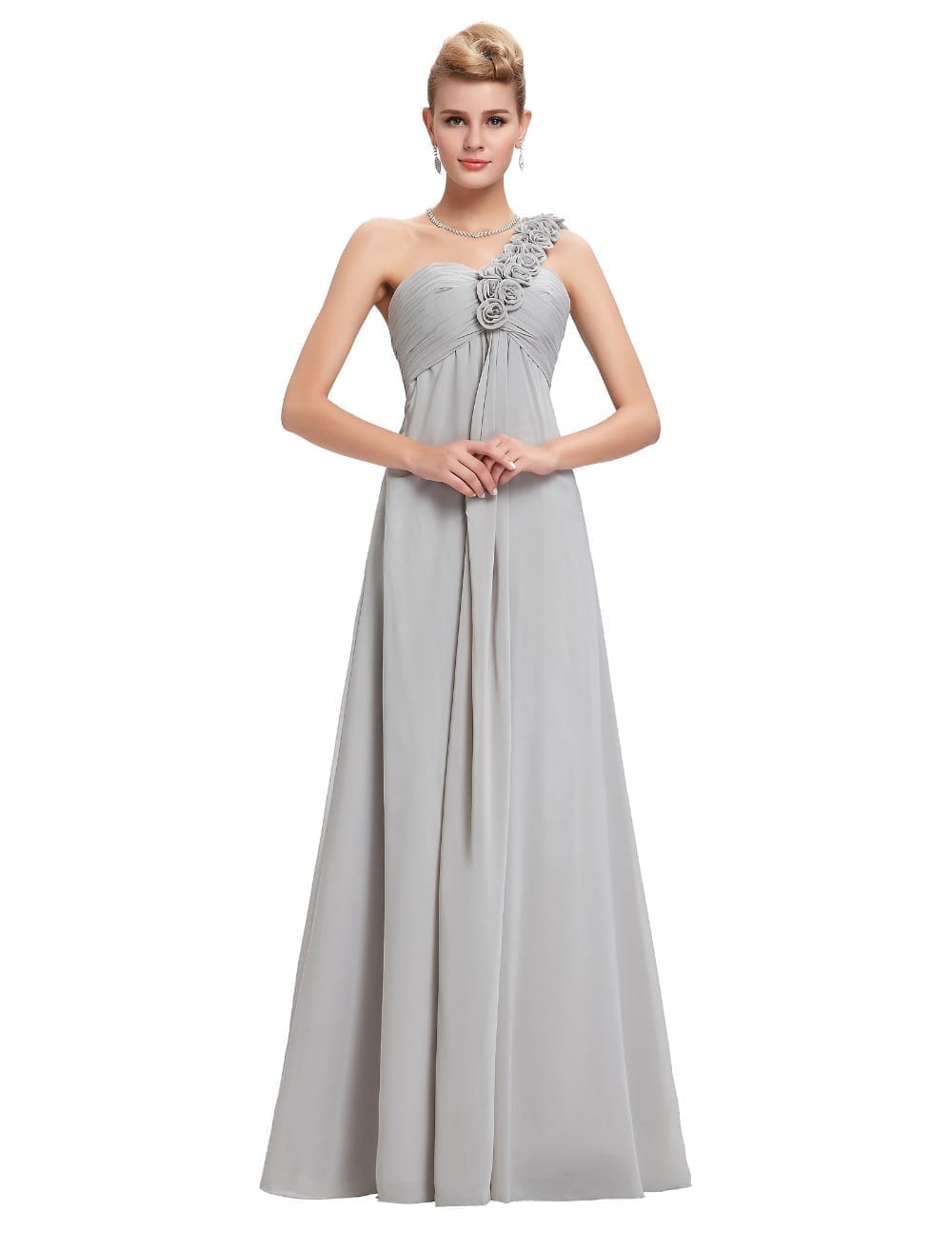 Floor Length Chiffon Elegant Bridesmaid Dress