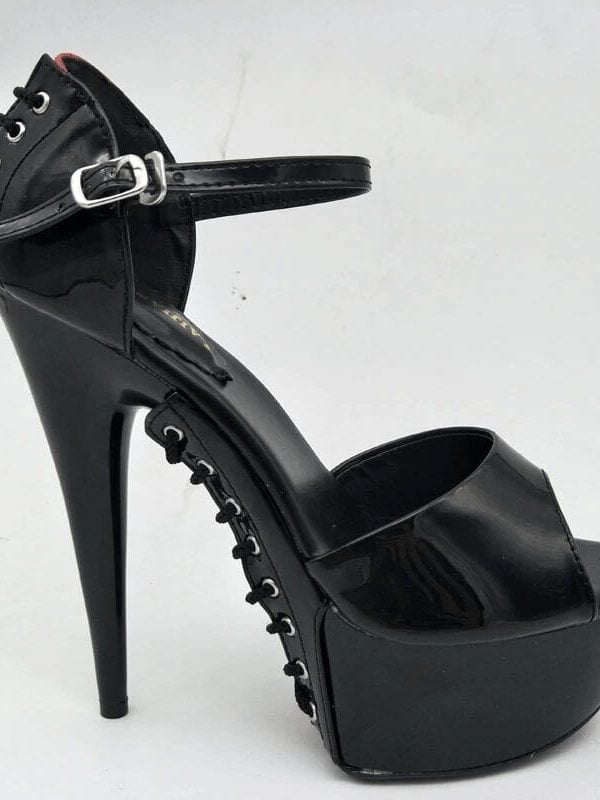 Pointed stiletto high heels open toe cross bandage sandals platform women pumps