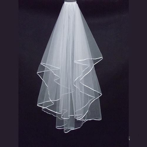 Two Layers Tulle Short Bride Wedding Veil