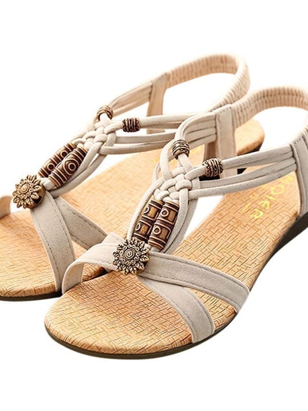 Vintage Gladiator Wedge Sandals