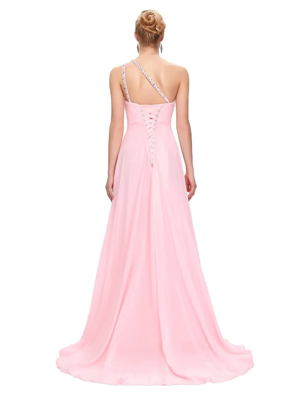 Elegant One Shoulder Long Bridesmaid Dress