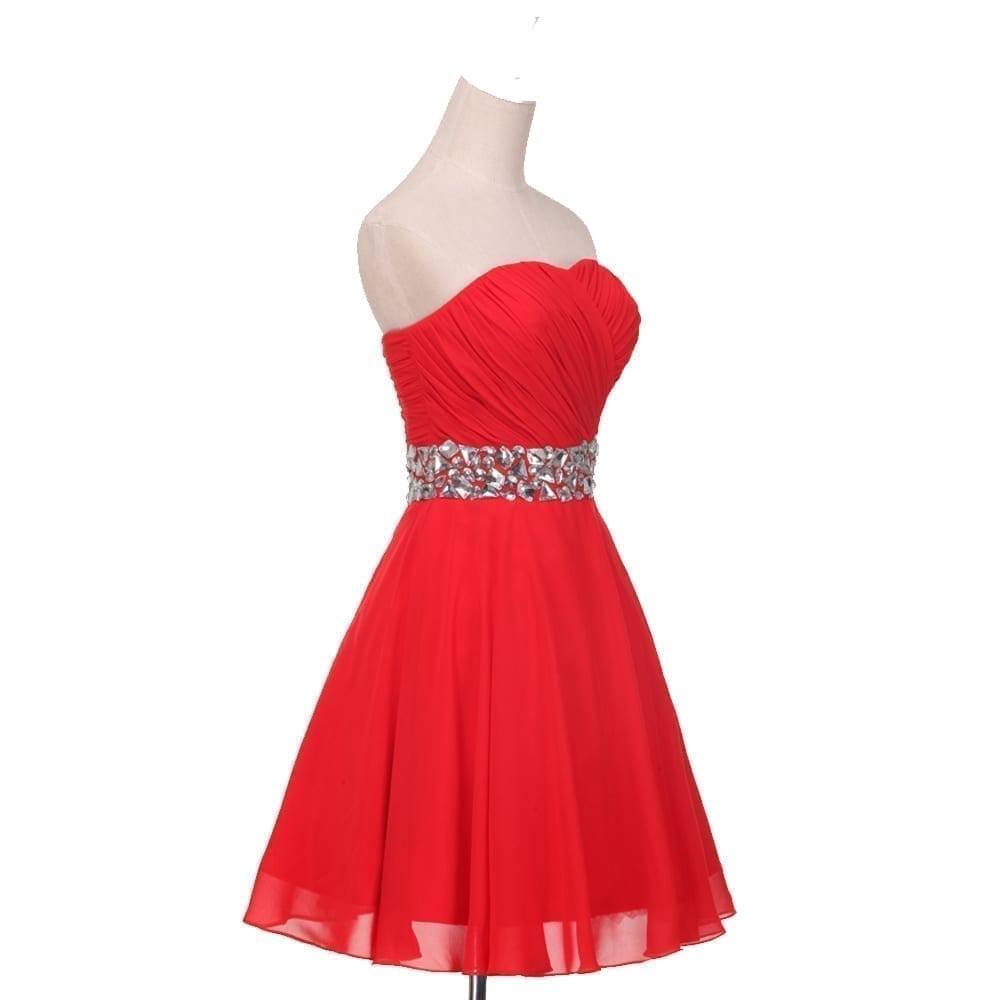 Elegant Chiffon Short Evening Dress | Uniqistic.com