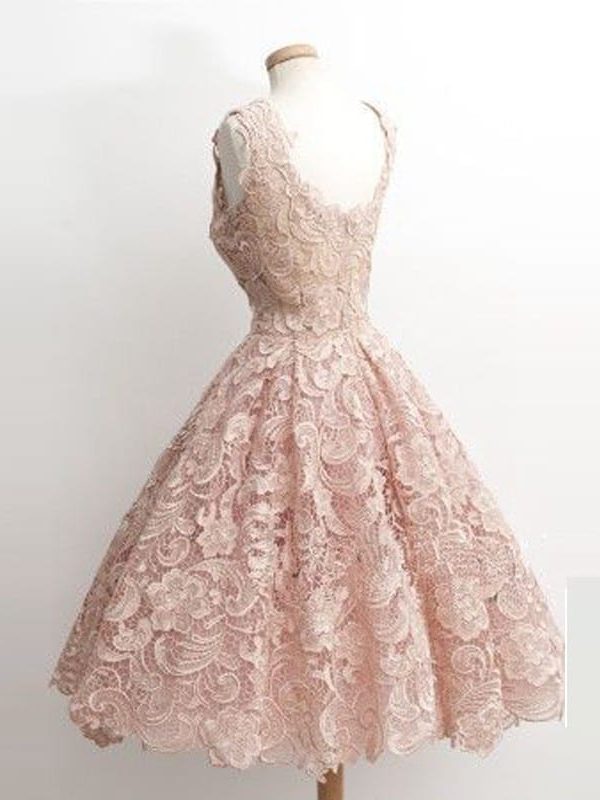 Elegant Lace Short Cocktail Dress