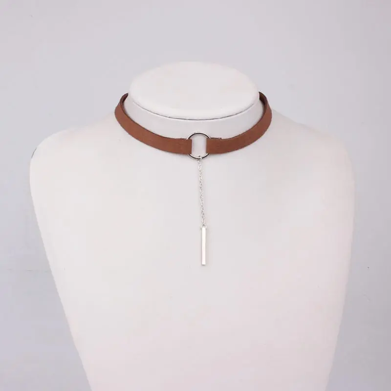 Elegant Simple Small Circle Choker Necklace