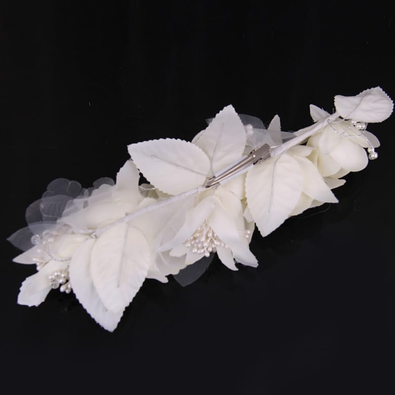Elegant Bride Flower Pearl Wedding Charming Hair Clips