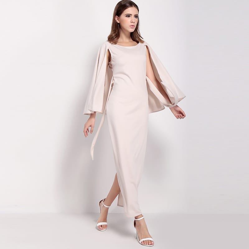Elegant Backless Bodycon Boho Long Maxi Dress | Uniqistic.com
