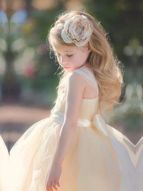Sweetheart Strapless Tulle Flower Girl Dress