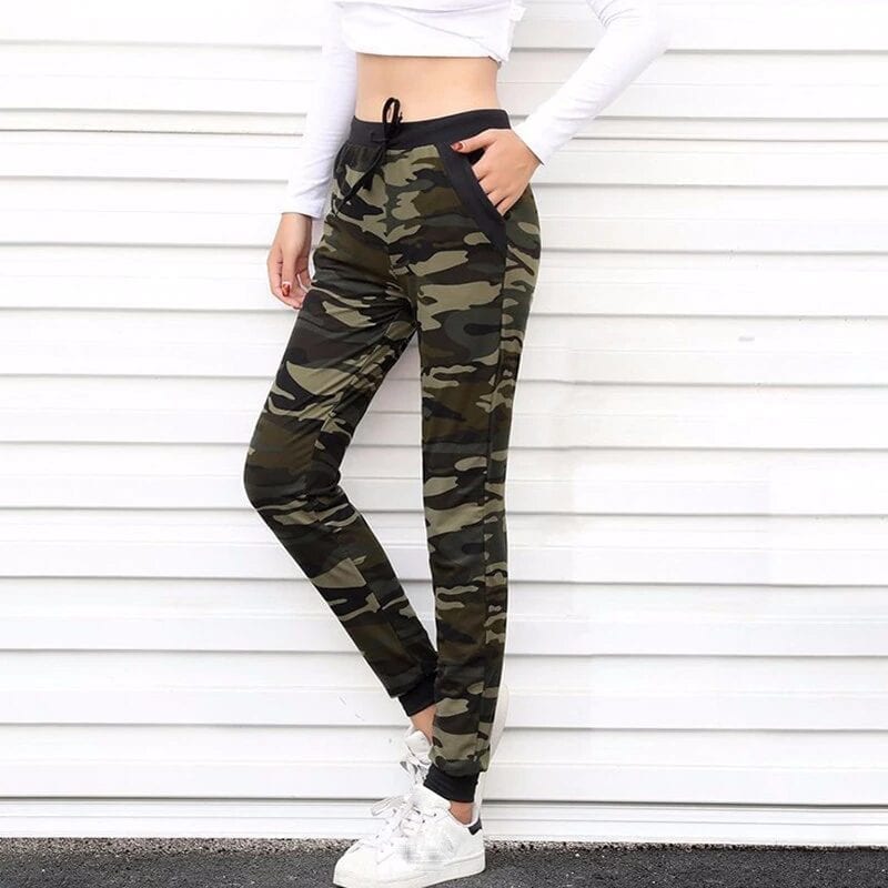 Camouflage Jogger Harem Loose Long Pants With Pockets