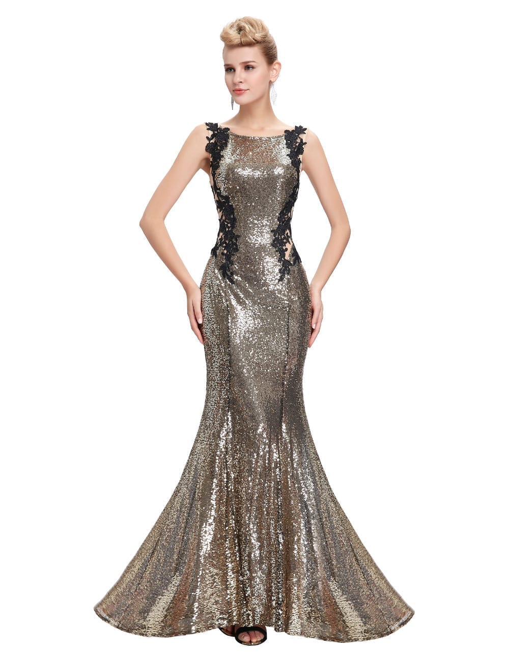 Sequin Long Mermaid Bridesmaid Dress | Uniqistic.com