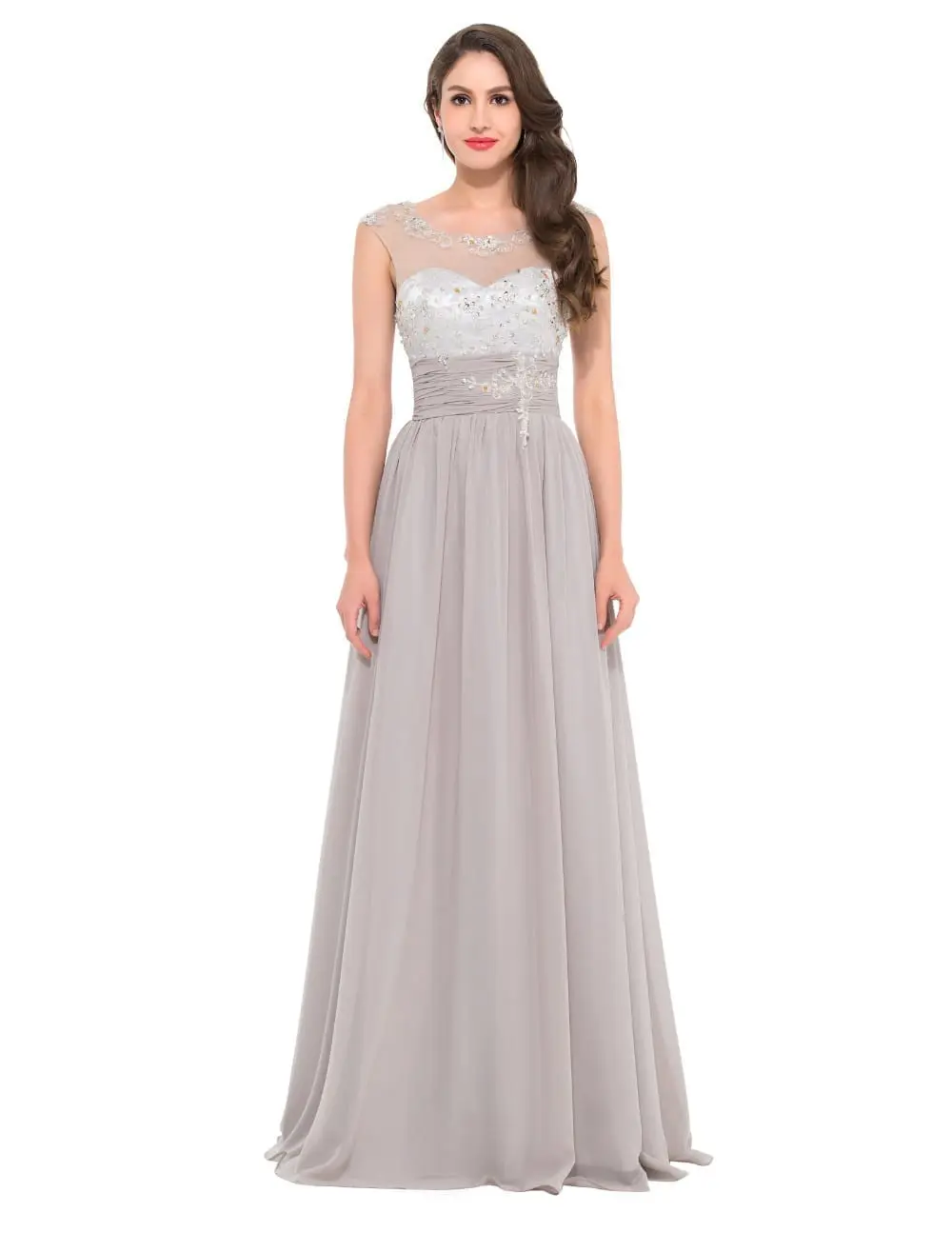 Elegant Chiffon Long Evening Bridesmaid Dress