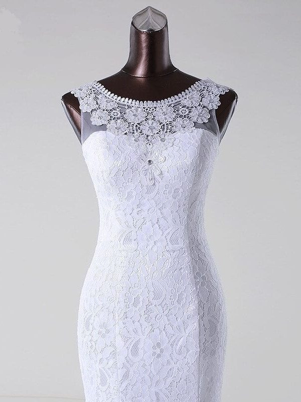 Elegant Beading Lace Appliques Mermaid Wedding Dress