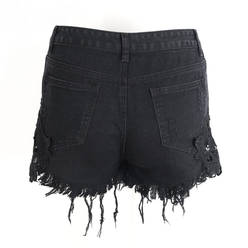 Vintage Ripped Pocket Denim Shorts | Uniqistic.com