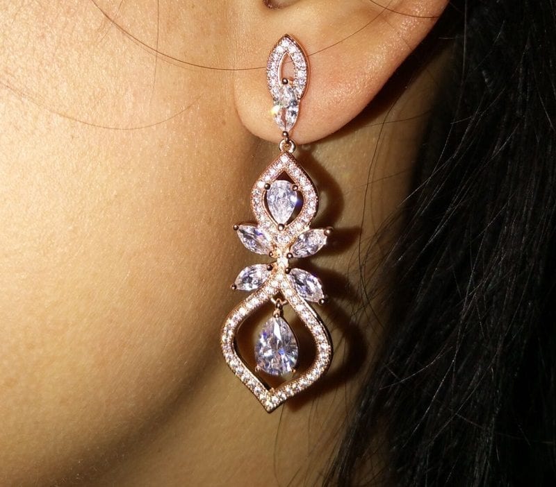 Chandelier Dangles Drop Earrings Wedding Jewelry