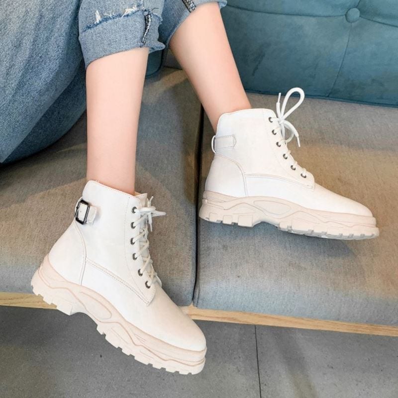 Warm ankle thick sole casual boots
