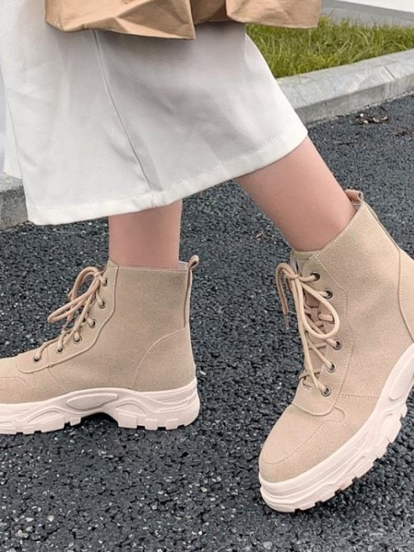 Warm ankle thick sole casual boots