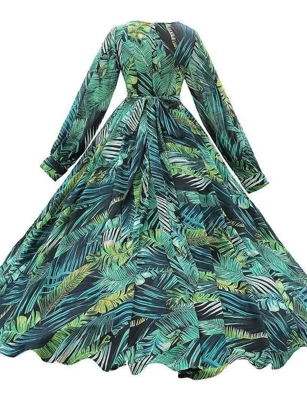 Floral Print Boho Maxi Long Dress in Dresses
