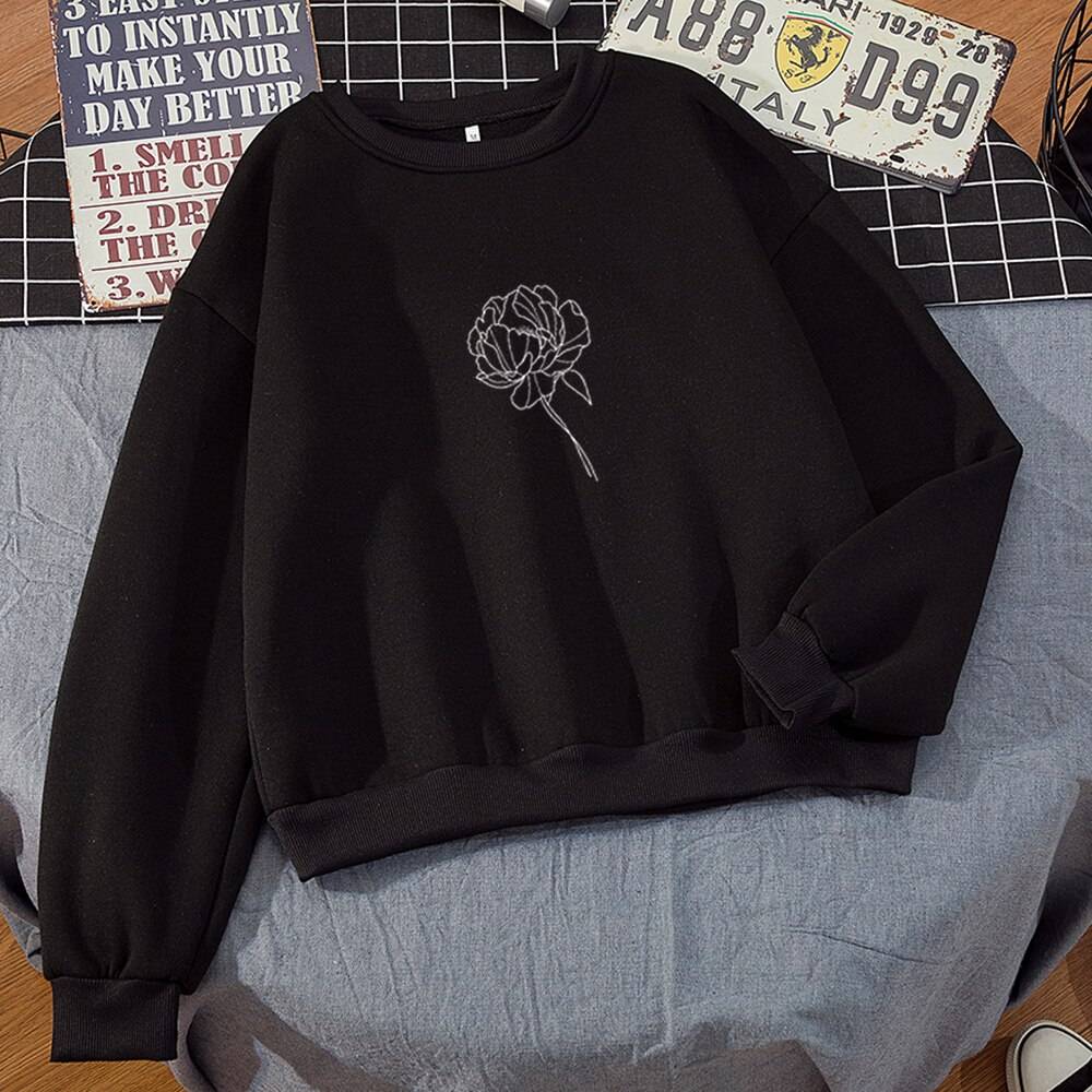 Long sleeve casual hooded oversized pullover