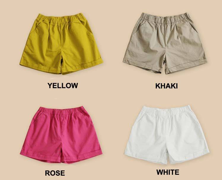 Candy color women shorts