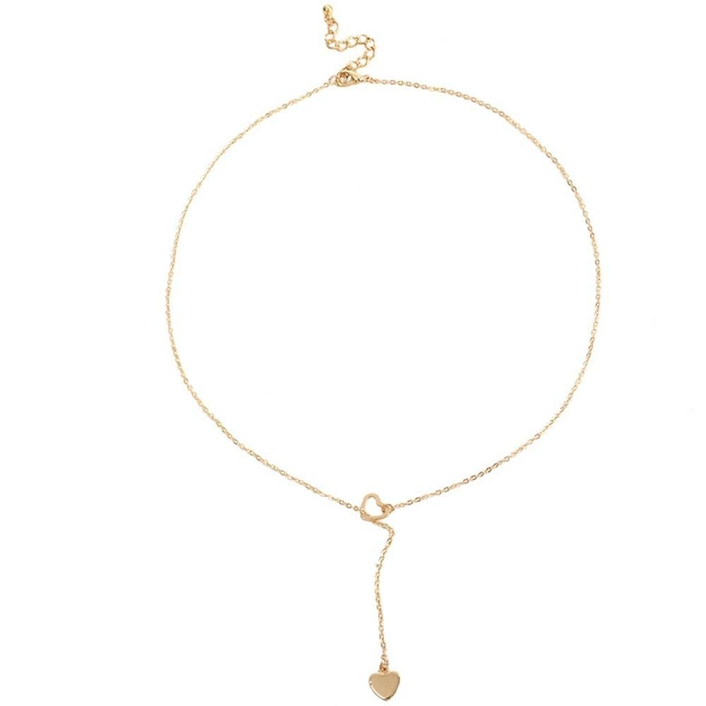Copper Heart Chain Link Necklace | Uniqistic.com