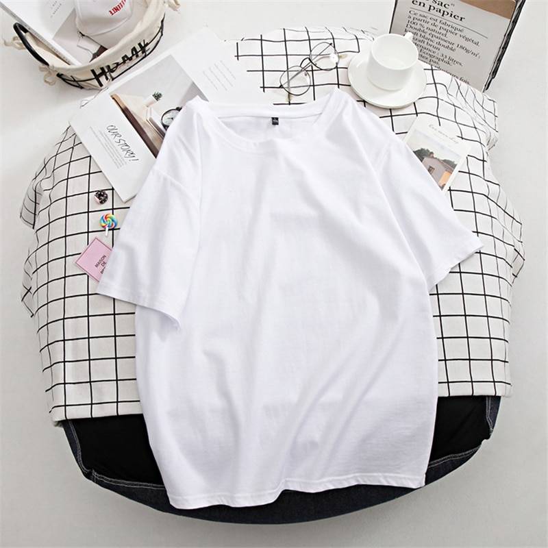 O Neck Loose Basic Cotton T Shirt | Uniqistic.com