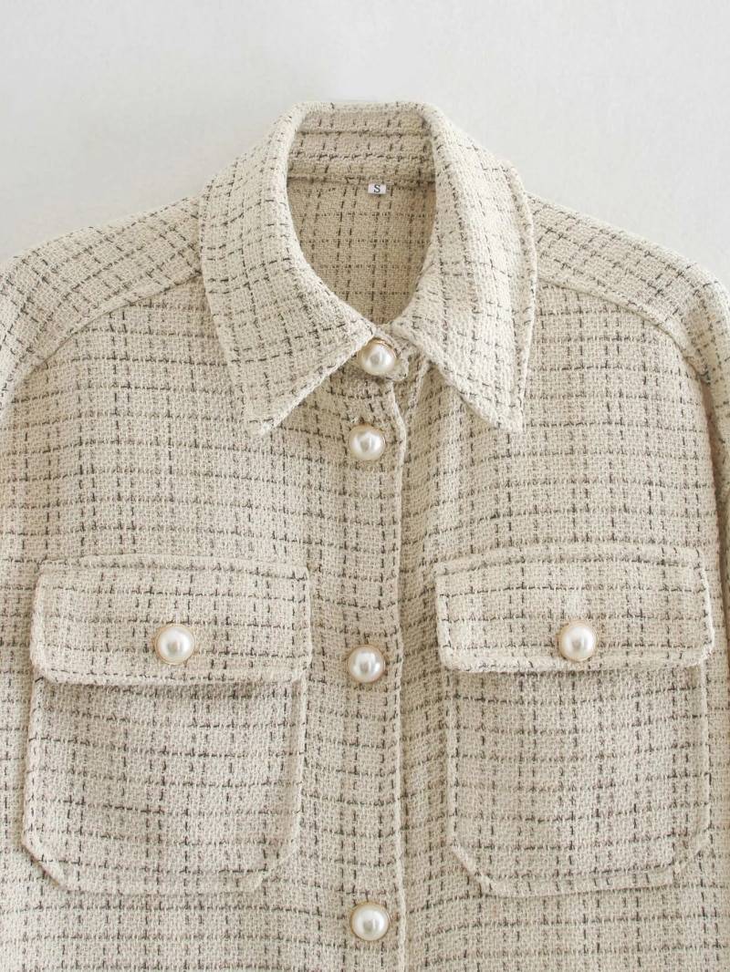Vintage Oversize Plaid Long Shirt in Blouses & Shirts