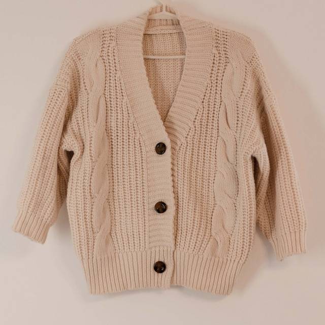 Long sleeve button knitted cardigan sweater