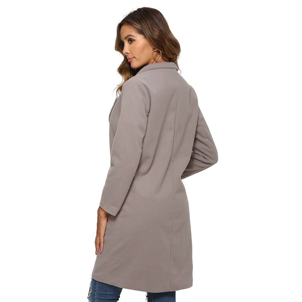 Elegant Loose Long Sleeve Turn-Down Collar Oversize Blazer Jacket in Coats & Jackets