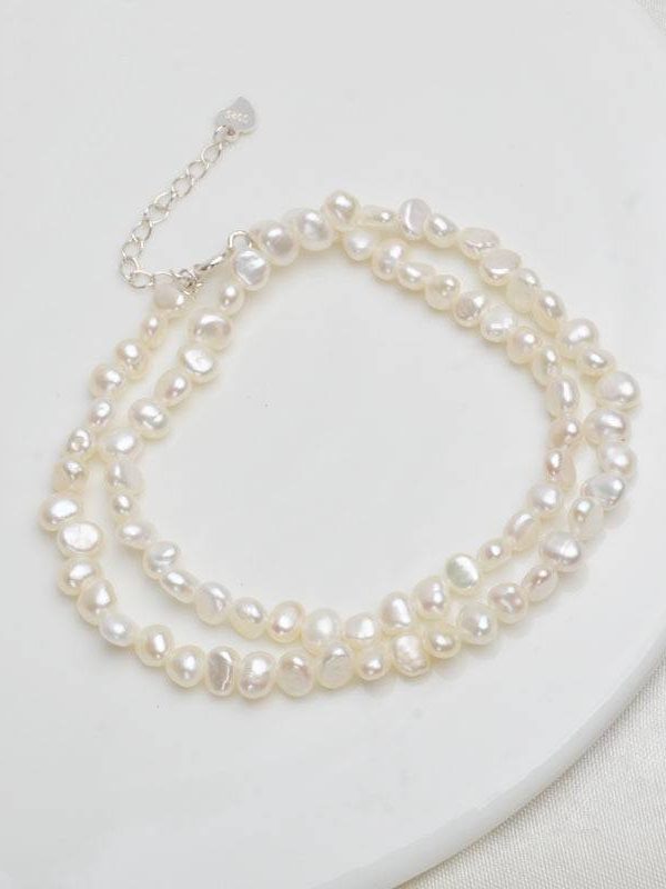 Baroque Pearl Choker Necklace in Necklaces