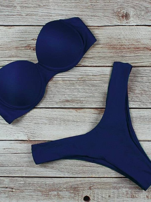High waist brazilian push up bikini set – 4, m