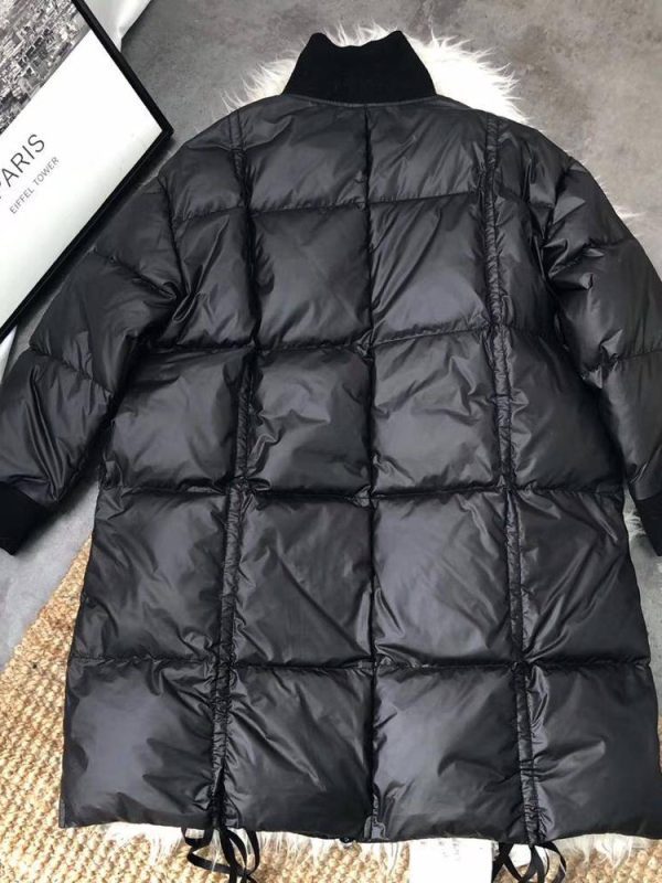 Thick warm loose down long jacket