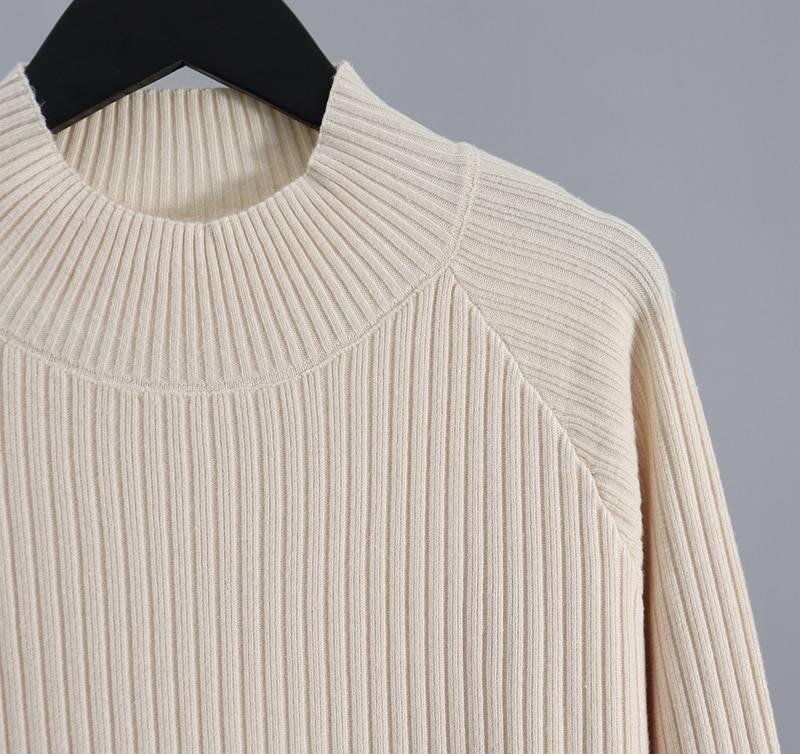 Oversized Long Straight Turtleneck Thick Warm Sweater Dress | Uniqistic.com