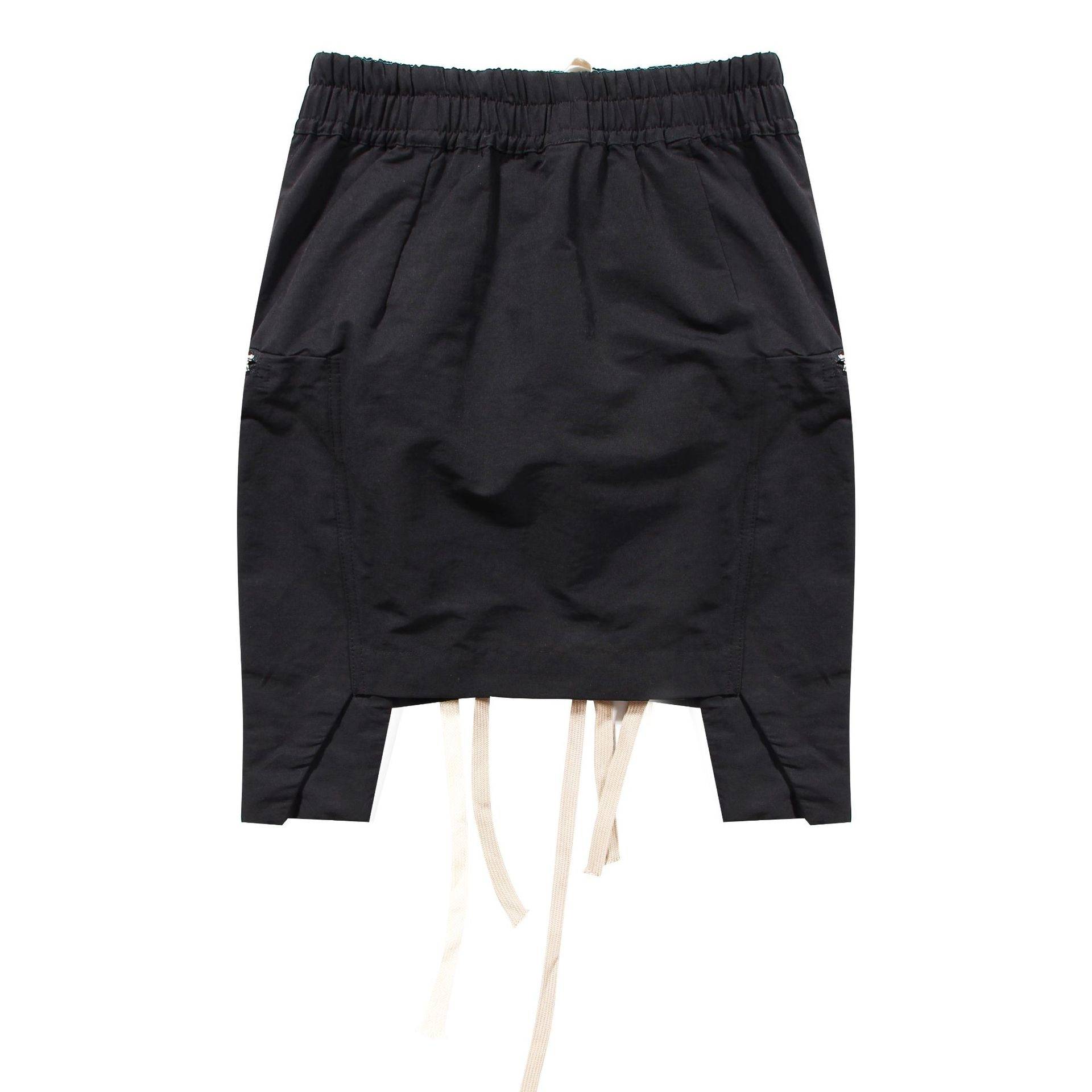 High Waist Patchwork Asymmetrical Bandage Mini Skirt in Skirts
