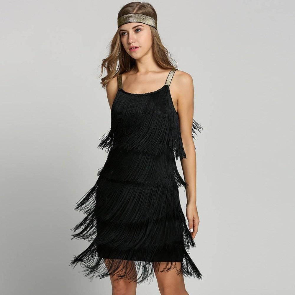 Vintage great gatsby swing party dress