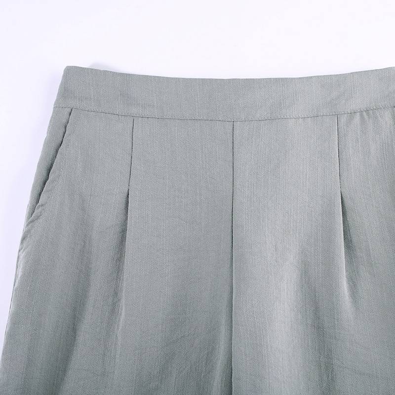 Elastic Waist Cotton Linen Ankle Length Harem Pants | Uniqistic.com