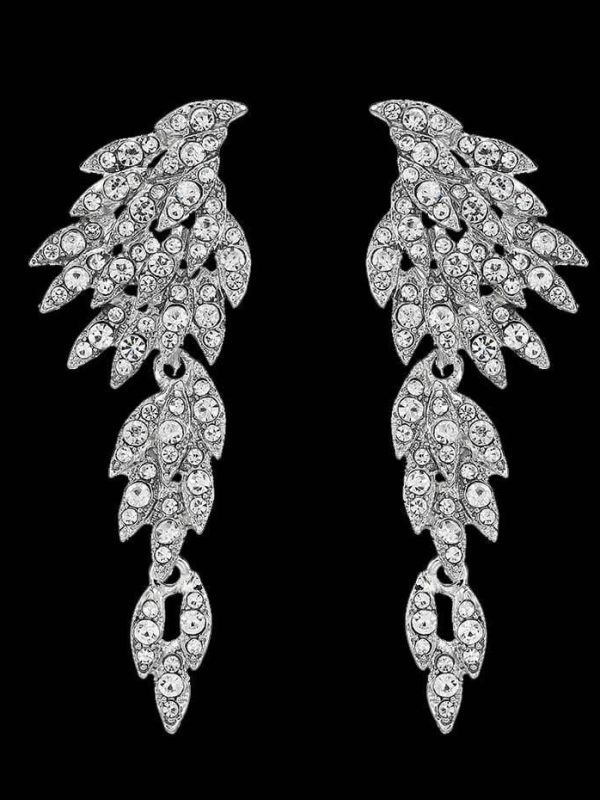 Austrian crystal long earrings