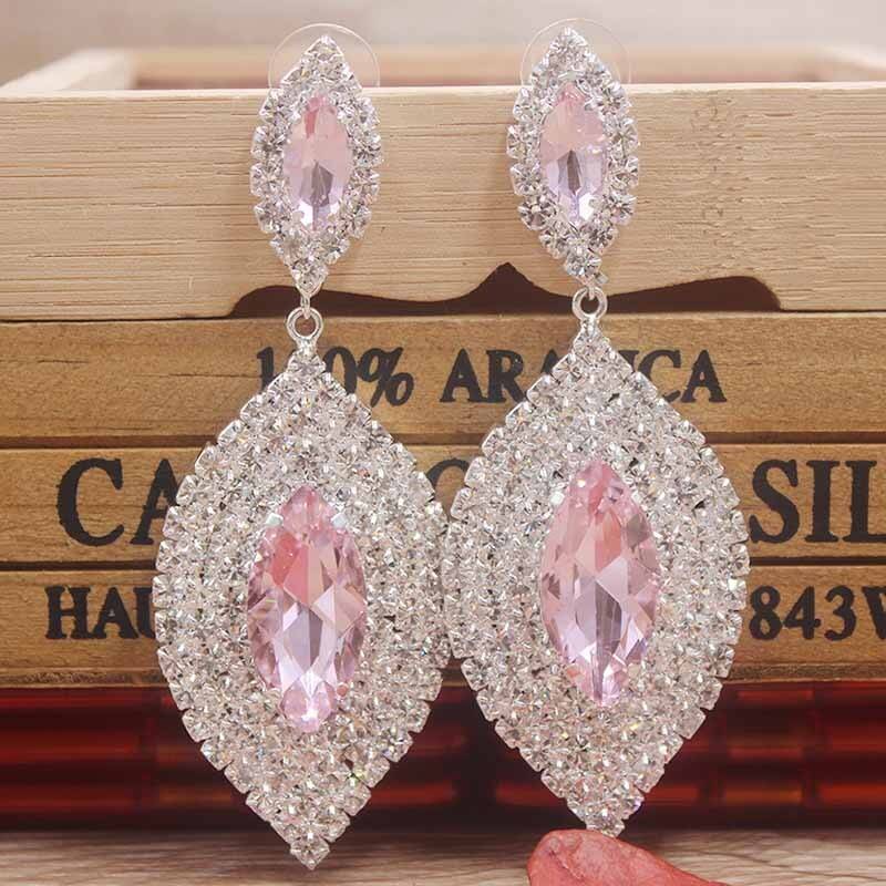 Delicate Rhinestone Crystal Earrings in Earrings
