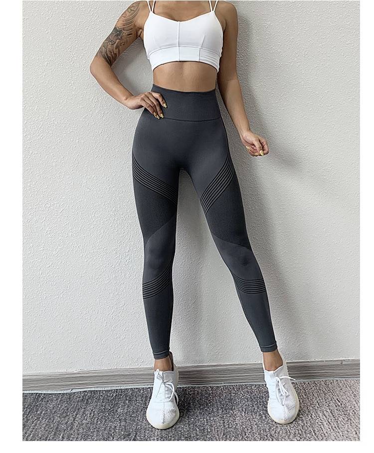 High Waist Quick-Drying Stretch Fitness Pants Leggings in Pants