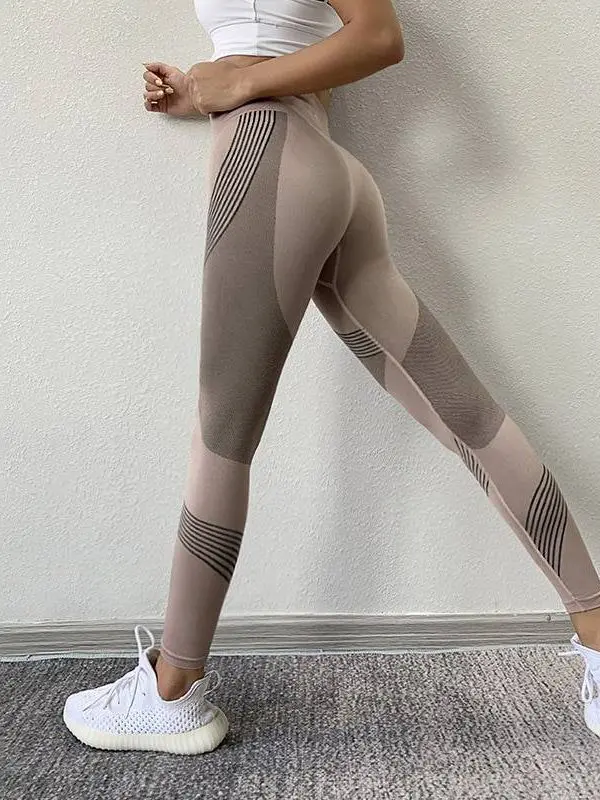 High waist quick-drying stretch fitness pants leggings