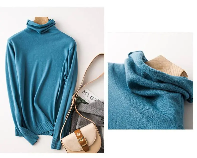 Turtleneck cashmere sweater