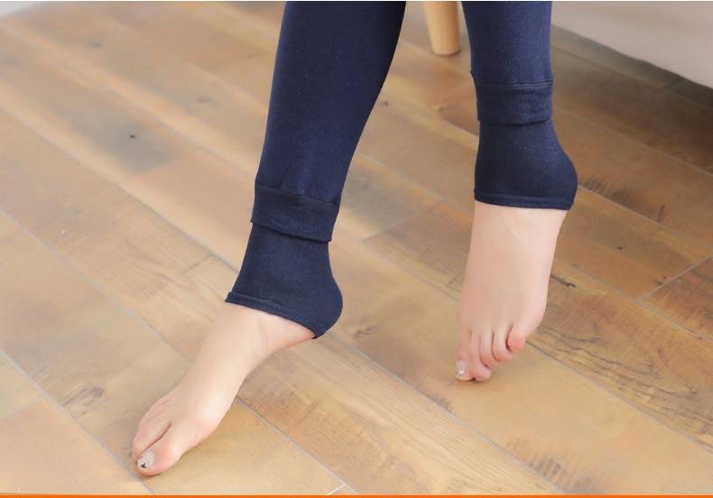 Winter High Elastic Warm Velvet Leggings in Pants