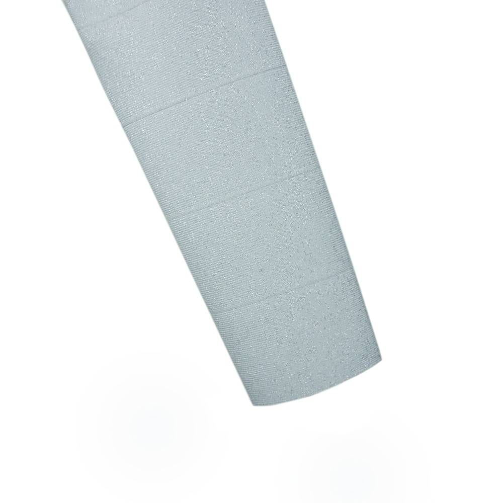 Long sleeve zipper sparkly glitter gray bandage dress