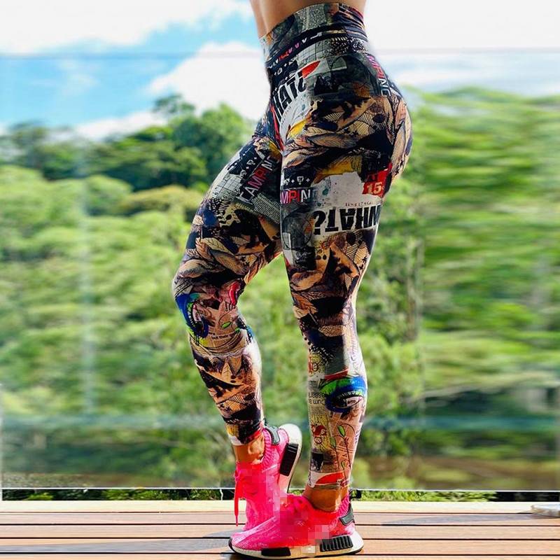 Stretch Fitness Running High Waist Push Up Leggins Pants in Pants
